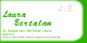laura bertalan business card